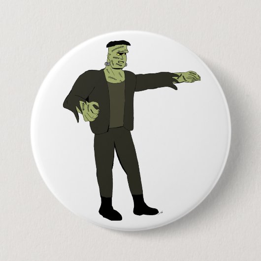 Badge Rond 7,6 Cm Le monstre (Devant)