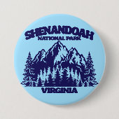 Badge Rond 7,6 Cm Le Parc national de Shenandoah (Devant)