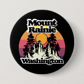 Badge Rond 7,6 Cm Le Parc national du Mont Rainier (Devant)