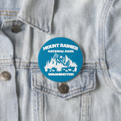 Badge Rond 7,6 Cm Le Parc national du Mont Rainier (En situation)