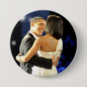 Badge Rond 7,6 Cm Le président Barack & Michele Obama