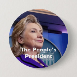 Badge Rond 7,6 Cm Le président des personnes : Hillary 2016