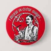 Badge Rond 7,6 Cm Le rasage classique d'un homme (Devant)