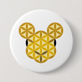 Badge Rond 7,6 Cm Le Rat De Vie - Animaux Sacrés A01