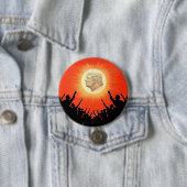 Badge Rond 7,6 Cm Le Roi Soleil Donald Trump (En situation)
