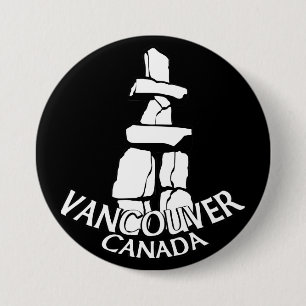 Badge Rond 7,6 Cm Le souvenir de Vancouver Canada boutonne l'art de