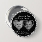 Badge Rond 7,6 Cm Le souvenir des jeunes et des anciens (Devant & derrière)