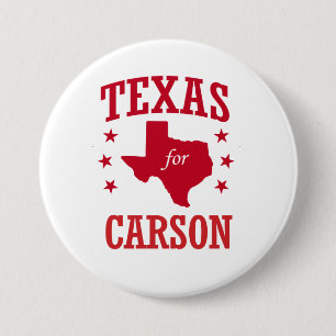 BADGE ROND 7,6 CM LE TEXAS POUR CARSON