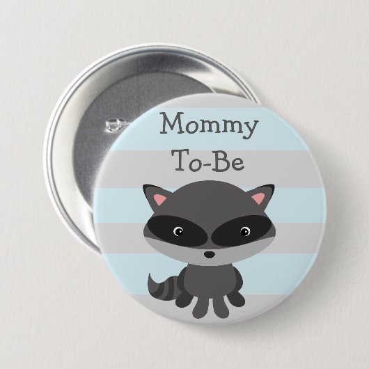 Badge Rond 7,6 Cm Le Thème de Maman To Be Button (Devant & derrière)