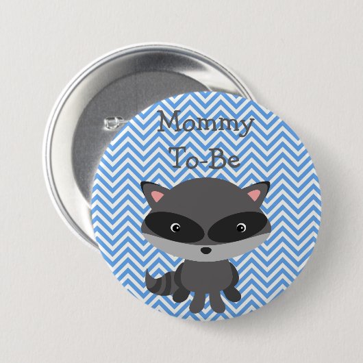 Badge Rond 7,6 Cm Le Thème de Maman To Be Button (Devant & derrière)