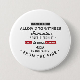 Badge Rond 7,6 Cm le yaa Allah, nous permettent d'être témoin de