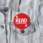 Badge Rond 7,6 Cm Lecture Livres amour (En situation)