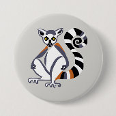 Badge Rond 7,6 Cm Lemur - bouton (Devant)