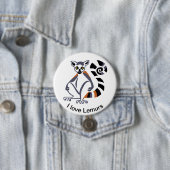 Badge Rond 7,6 Cm Lemur - bouton (En situation)