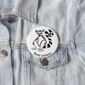 Badge Rond 7,6 Cm Lemur - bouton (En situation)