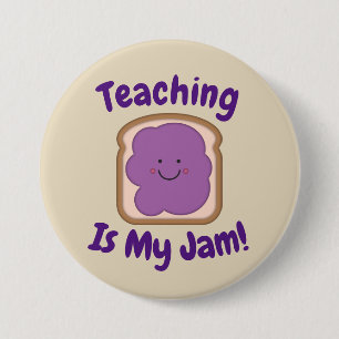 Badge Rond 7,6 Cm L'enseignement est mon bouton de confiture
