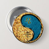 Badge Rond 7,6 Cm Léo & Cheval d'eau (Devant & derrière)