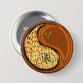 Badge Rond 7,6 Cm Léo & Chèvre de Bois (Devant & derrière)
