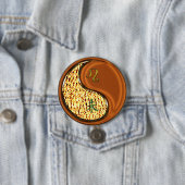 Badge Rond 7,6 Cm Léo & Chèvre de Bois (En situation)
