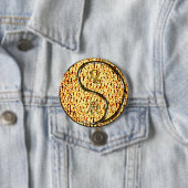 Badge Rond 7,6 Cm Léo & Dragon de Feu (En situation)