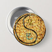 Badge Rond 7,6 Cm Léo & Serpent de Feu (Devant & derrière)