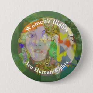 Badge Rond 7,6 Cm Les droits de la femme sont les droits de l'homme