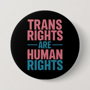 Badge Rond 7,6 Cm Les droits transgenres sont une fierté transgenre 
