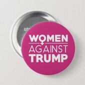 Badge Rond 7,6 Cm Les femmes contre Trump (Devant & derrière)
