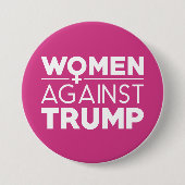Badge Rond 7,6 Cm Les femmes contre Trump (Devant)