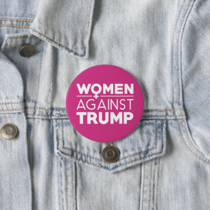 Badge Rond 7,6 Cm Les femmes contre Trump