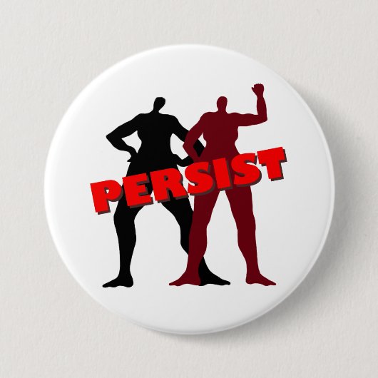 Badge Rond 7,6 Cm Les femmes fortes persistent bouton (Devant)