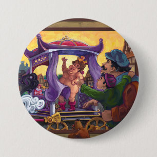 Badge Rond 7,6 Cm Les Habits Neufs de l'Empereur