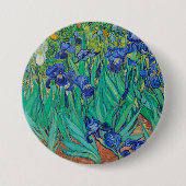 Badge Rond 7,6 Cm Les Irises de Van Gogh (Devant)