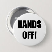BADGE ROND 7,6 CM LES MAINS ! (Devant & derrière)