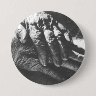 Badge Rond 7,6 Cm Les mains de la grand-maman