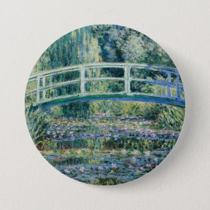 Badge Rond 7,6 Cm Les nappes d'eau de Monet et le pont japonais
