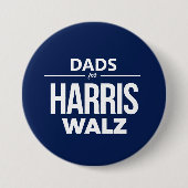 Badge Rond 7,6 Cm Les papas de Harris Walz (Devant)