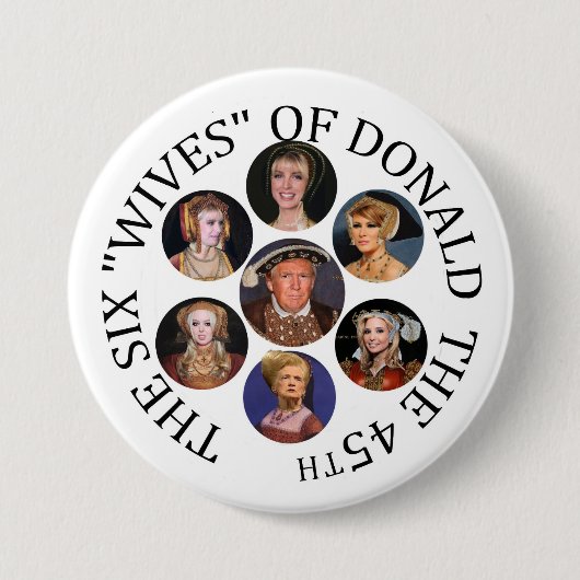 Badge Rond 7,6 Cm Les six "épouses" de Donald le quarante-cinquième (Devant)
