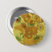 Badge Rond 7,6 Cm Les tournesols de Van Gogh (Devant & derrière)