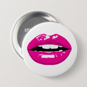 Badge Rond 7,6 Cm Lèvres (Devant & derrière)