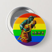 BADGE ROND 7,6 CM LGBT (Devant & derrière)