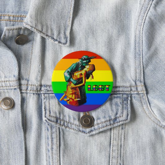 BADGE ROND 7,6 CM LGBT (En situation)