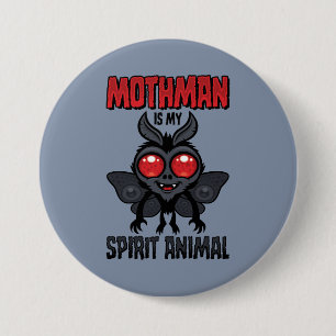 Badge Rond 7,6 Cm L'homme-mouche est mon animal spirituel