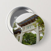 Badge Rond 7,6 Cm Li Garden Series : Gateway of Serenity (Devant & derrière)