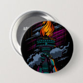 Badge Rond 7,6 Cm Liberté (Devant & derrière)