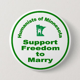 Badge Rond 7,6 Cm Liberté de soutien à marier