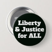 Badge Rond 7,6 Cm Liberté et justice pour tous (Devant & derrière)