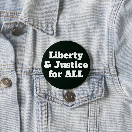 Badge Rond 7,6 Cm Liberté et justice pour tous (En situation)