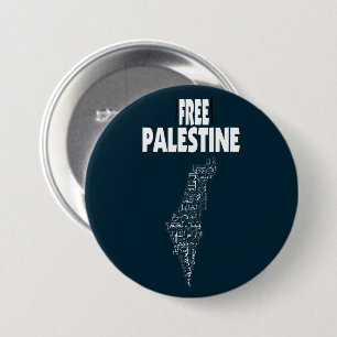 Badge Rond 7,6 Cm Libre Palestine Arabe Palestinien Gaza