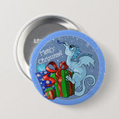 Badge Rond 7,6 Cm lil' Dragon Snowflake (Devant & derrière)
